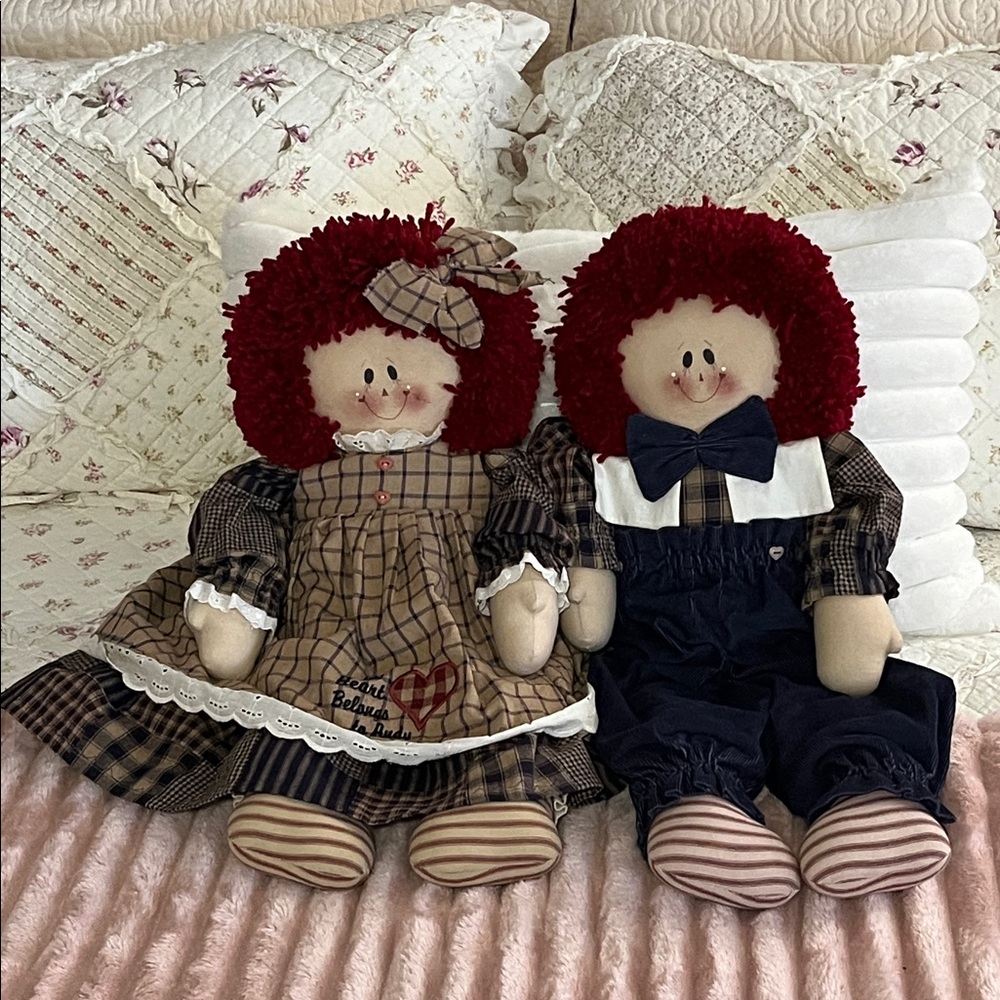 Large raggedy Ann and Andy dolls. Handmade. Excellent quality! UNLIMITED details